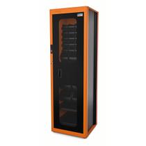 Armário Smart System Ferramentas 1 Porta, 29 Caixas Plásticas BIN Visor Tramontina PRO Laranja