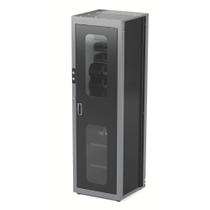 Armário Smart System para Ferramentas 1 Porta, 29 Caixas Plásticas BIN e Visor Tramontina PRO Cinza