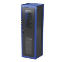 Armário Smart System Para Ferramentas 1 Porta 29 Caixas Plásticas Bin Visor Tramontina Pro Azul Tramontina