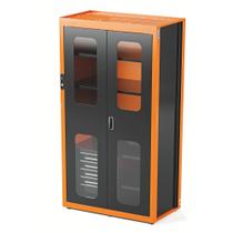 Armário Smart System para Ferramentas com Visores com 2 Portas e 5 Gavetas Tramontina PRO Laranja