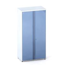 Armário Super Alto 02 Portas Aretto Pandin 1,90 M Branco e Azul Dali