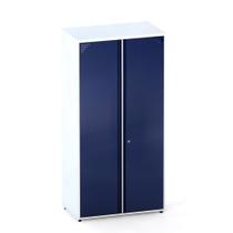 Armário Super Alto 02 Portas Aretto Pandin 1,90 M Branco e Azul Del Rey