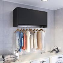 Armário Suspenso 1 Porta Delta Para Lavanderia com 1 Organizador Cabideiro Armário Suspenso 1 Porta Delta Para Lavanderia com 1 Organizador Cabideiro