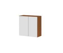 Armário Suspenso 2 Portas 70cm Luana/Clara - Cinamomo/Branco Aramóveis