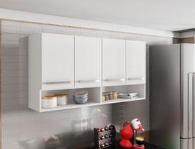 Armario Suspenso 4 Portas Branco Brienza