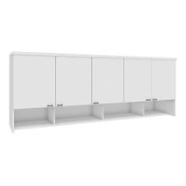Armario Suspenso Cozinha Compacta 5 Portas Branco