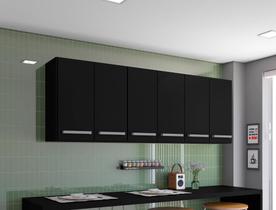 Armario Suspenso de Parede Preto Maldivas Bela Casa