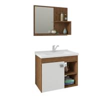 Armário Suspenso Para Banheiro Bia Com Espelheira MGM Armário Suspenso Para Banheiro Bia Com Espelheira MGM