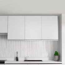 Armário Suspenso Suspenso 03 Portas 1,20 MDF Branco Moveara
