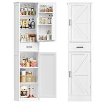 Armário TEENFON Alto 170cm Branco 3 Portas 1 Gaveta