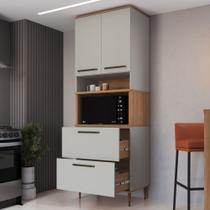 Armário Torre Quente 0,80m 1 Forno 2 Portas 2 Gavetões Isabelle Armário Torre Quente 0,80m 1 Forno 2 Portas 2 Gavetões Isabelle