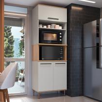 Armário Torre Quente 0,80m 2 Fornos 3 Portas Isabelle