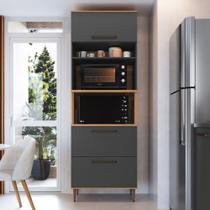 Armário Torre Quente 2 Fornos 1 Porta 2 Gavetões Isabelle Armário Torre Quente 2 Fornos 1 Porta 2 Gavetões Isabelle