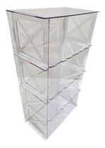 Armário Transparente Em Acrílico Decora Festa 65 Cm 3mm