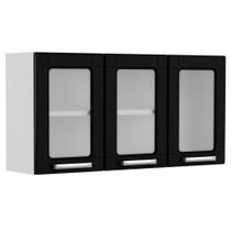 Armário Triplo com Vidro - Bertolini Múltipla.