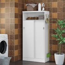 Armário Utilitário Multiuso 2 Portas Branco Carraro