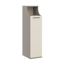 Armário Versátil Modulado Elegance 1 Porta - Cinza/Off White