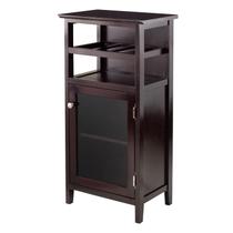 Armário Winsome Alta Wine Storage Espresso 49x95x32 cm