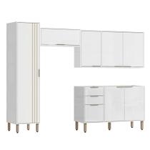 Armarios Lavanderia 4 Modulos 249 Cm Glor Branco Neve Mxm