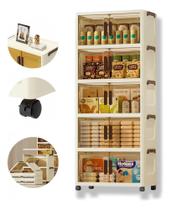 Armários Multiuso Caixa 40Cm Armenament Marrom Transparent