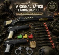 Armas de brinquedo lança dardos conjunto de pistolas