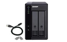 Armazenamento com conexão direta (DAS) QNAP TR-002-A-US 2 compartimentos