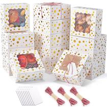 Armazenamento de alimentos DOYIDE, caixas de biscoitos de Natal de 32 unidades, 15x15x8 cm