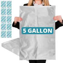 Armazenamento de alimentos Mylar Bags Dry-Packs de 5 galões x 20 com absorvedores de oxigênio Armazenamento de alimentos Mylar Bags Dry-Packs de 5 galões x 20 com absorvedores de oxigênio