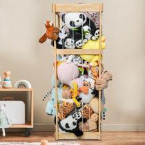 Armazenamento de animais de pelúcia em madeira de 130 cm para quarto de crianças Armazenamento de animais de pelúcia em madeira de 130 cm para quarto de crianças