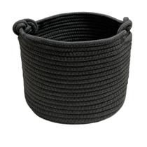 Armazenamento de corda redonda pequena Basket Bellar cinza escuro 24x18 cm