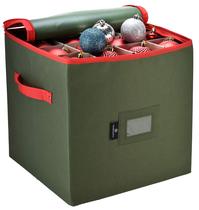 Armazenamento de enfeites de Natal Handy Laundry Green 64 enfeites