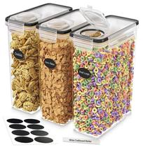 Armazenamento de recipientes de cereais DWËLLZA KITCHEN, pacote de 3, 4 L