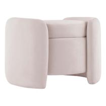 Armazenamento de veludo rosa Ottoman Modway Nebula 48x53x71 cm