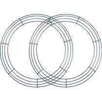 Armazón de Corona de Alambre Verde de 35 cm para Decoración de Año Nuevo y San Valentín