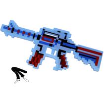 Arminha Brinquedo Minecraft Diamante Com Luz/som E Laser + Pilhas