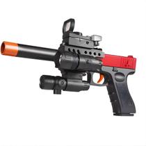 Arminha Capsula Lanterna Red Dot Mira Laser Silenciador G18 Cor:Vermelho