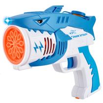 Arminha De Bolhas Automática Tubarão Com Refil Dm Toys Arminha De Bolhas Automática Tubarão Com Refil Dm Toys