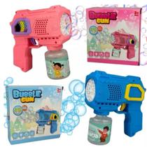 Arminha de Bolhas Infantil Automática Recarregável com Luz LED (ROSA)