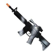 Arminha de Brinquedo Plástica Pistola Militar Exército - JR