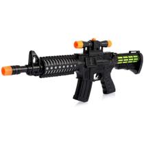 Arminha De Brinquedo Preto com Verde 55cm Luz LED Musical e Pilhas