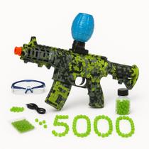 Arminha De Gel Automática Com 5000 Bolinhas, Reservatório De Bolinhas, Carregador USB E Óculos De Proteção Diversão Garantida