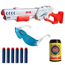 Arminha Soft Gun Infantil Completa com 6 Dardos Espuma, Óculos de Proteção e Alvo Latinha Arminha Soft Gun Infantil Completa com 6 Dardos Espuma, Óculos de Proteção e Alvo Latinha