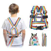 Arnês de segurança JXM para crianças de 3 a 6 anos com autismo TDAH Leash Rainbow Arnês de segurança JXM para crianças de 3 a 6 anos com autismo TDAH Leash Rainbow