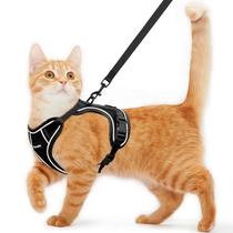 Arnês e coleira para gatos Kaazylab Escape Proof for Walking Black S Arnês e coleira para gatos Kaazylab Escape Proof for Walking Black S