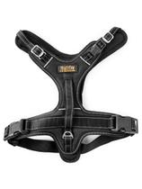 Arnês esportivo Mighty Paw 2.0 acolchoado ajustável para cães pretos