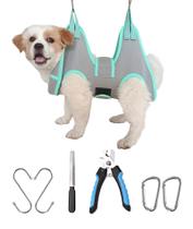 Arnés Hamaca para Aseo de Perros Kkiimatt XS Gris con Soporte para el Cuello