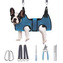 Arnés Hamaca para Aseo de Perros PAWCHIE para Gatos y Perros Azul Oscuro
