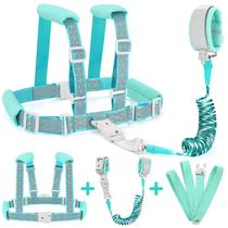 Arnês infantil Leash Acmor Reflective com elo de pulso anti-perda