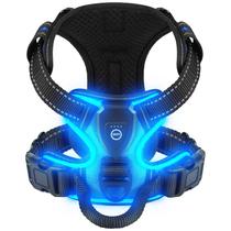Arnês Light Up para cães Villabliss Essential Safety Night Blue