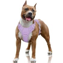 Arnês para cães BARKBAY No Pull Reflective com clipe frontal roxo L Arnês para cães BARKBAY No Pull Reflective com clipe frontal roxo L